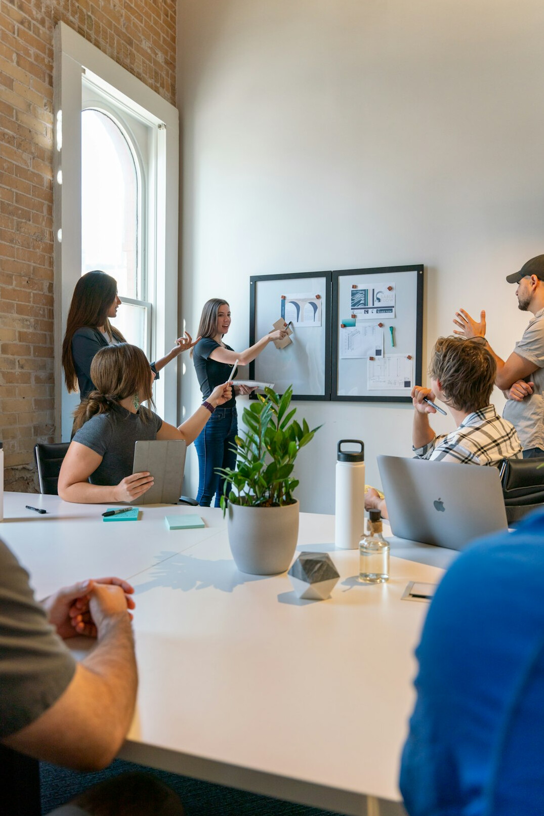 corporate team brainstorming session